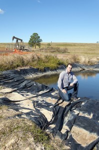 Jeremy Buckingham & fracking pond