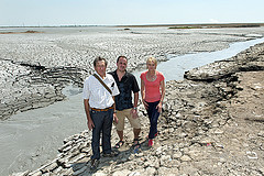 John Watson & Jeremy Buckingham & Penny Blatchford at Mud Volcano