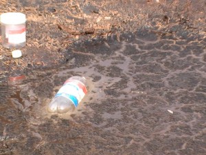 Pilliga contamination with bottle